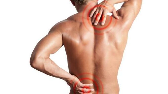 dolor debido a la osteocondrosis